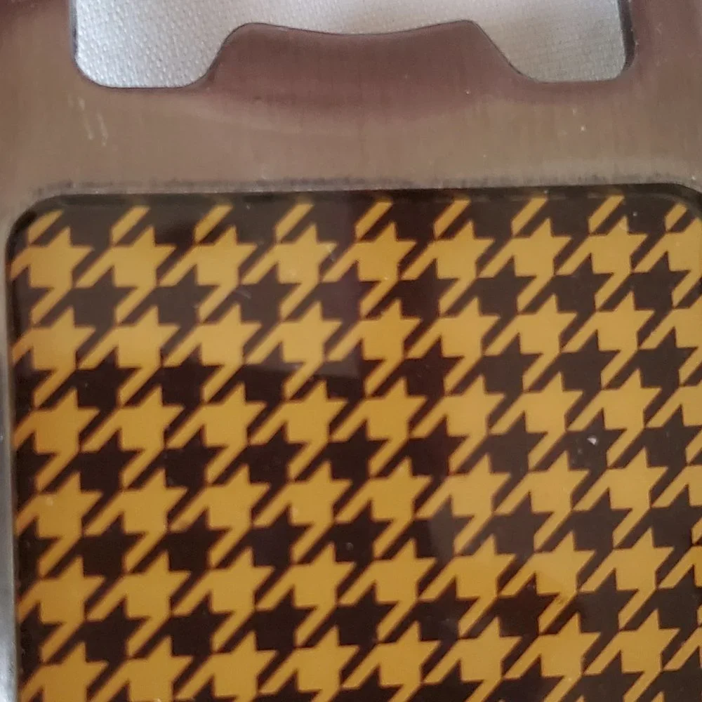 Metal Houndstooth Bottle Opener